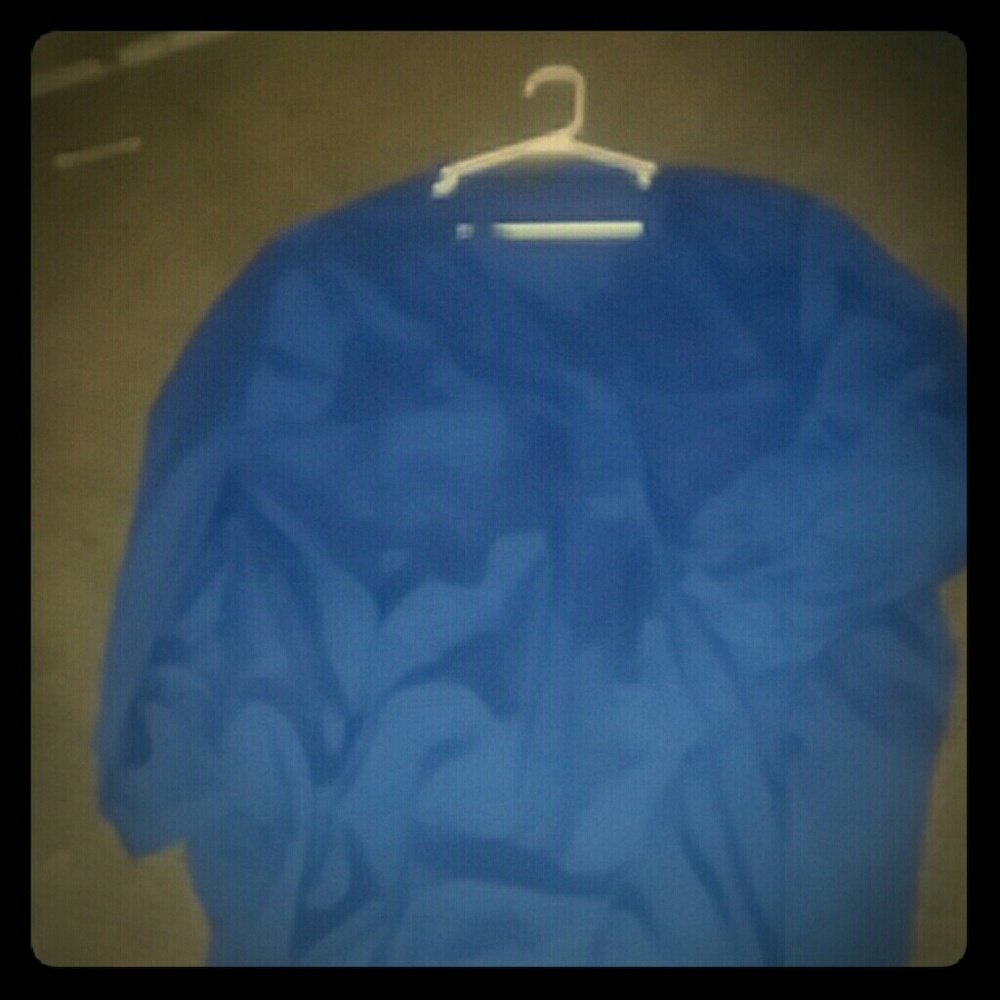Blue shirt dressy
